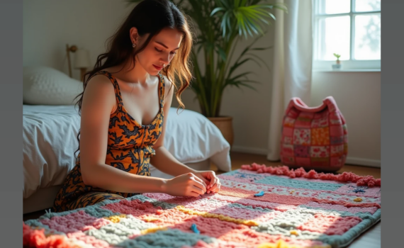 Старый способ, который снова в моде: как сплести коврик руками без спиц и крючка Старый способ, который снова в моде: как сплести коврик руками без спиц и крючка